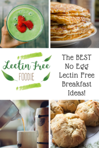 No Egg Lectin Free Breakfast ideas