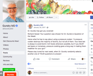 Dr Gundry on using an Instant Pot for Lectin Free Recipes