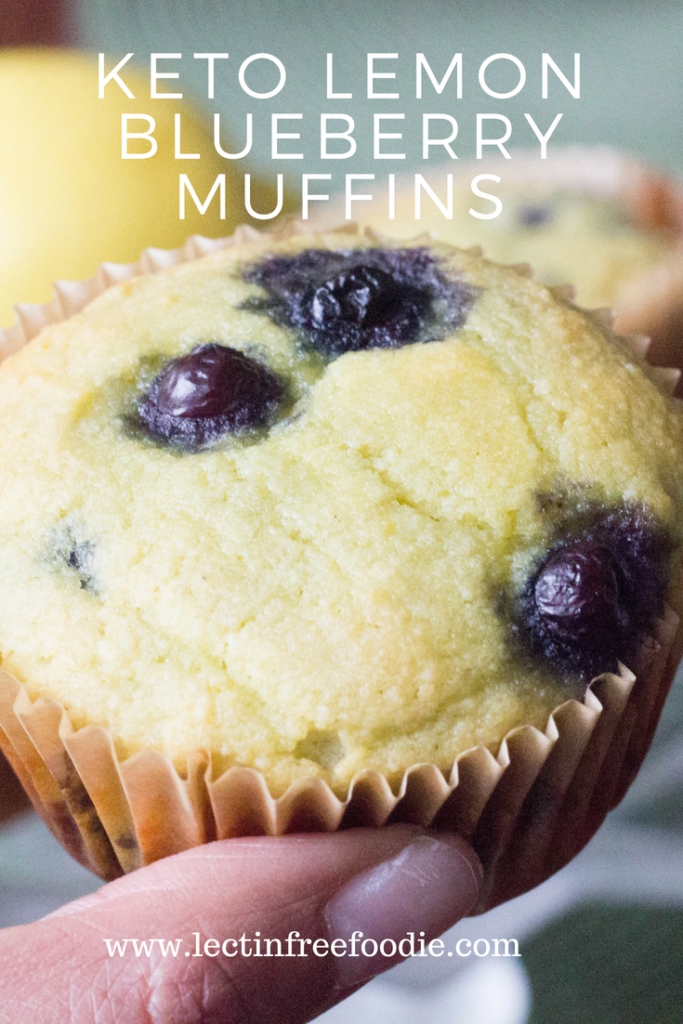 Keto Lemon Blueberry Muffins - Gluten Free and Low Carb