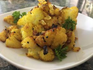 Frozen roasted cauliflower recipe - Indian spiced