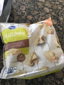 Easy frozen roasted cauliflower recipe - bagged frozen cauli