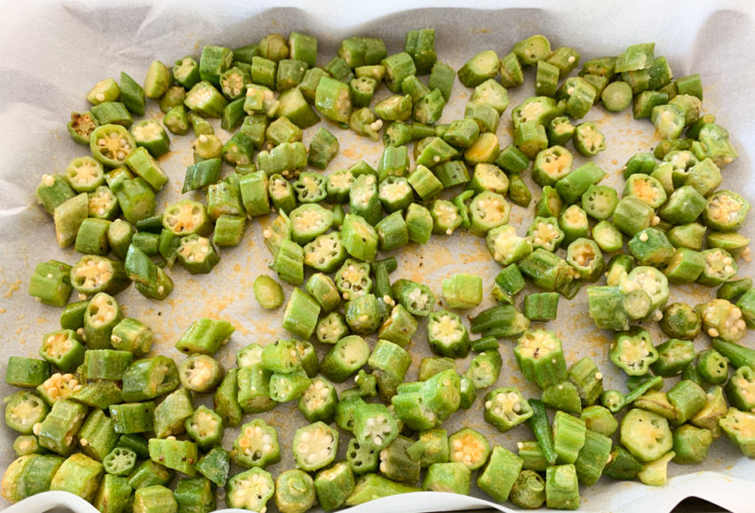 Easy Baked Frozen Okra Recipe Lectin Free Foodie