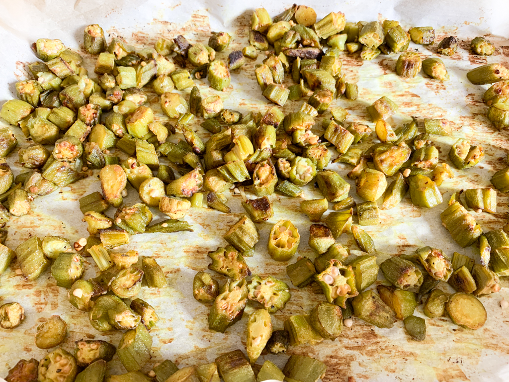 Easy Baked Frozen Okra Recipe Lectin Free Foodie